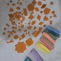 شابلون و رنگ و ترانس مینا کاری