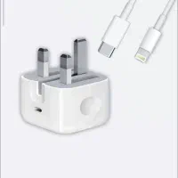 شارژر اپل اصلی 20 وات همراه با کابل اصلی