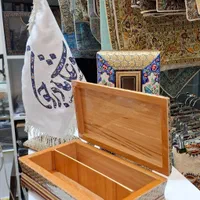 سرویس رومیزی خاتم ست سطل و جادستمال و جاکاردوچنگال|صنایع دستی و سایر لوازم تزئینی|اصفهان, مرداویج|دیوار