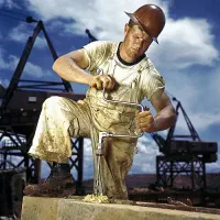 کارگر ساده جوان در کارگاه نورد اول خین عرب