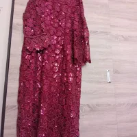 لباس مجلسی کار شده رنگ زرشکی زنانه سایز ۴۶-۴۸|لباس|تهران, بریانک|دیوار