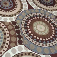 روفرشی مخمل زرتاب یزد طرح سنگ فرش رنگ قهوه ای|روفرشی|اصفهان, بهارستان|دیوار