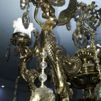 لوسترفرشته تمام برونزسنگین|لوستر و چراغ آویز|پردیس, فاز ۶|دیوار