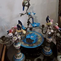 شمعدان چینی برنز انتیک دکوری|صنایع دستی و سایر لوازم تزئینی|تهران, آبشار تهران (دریاچه)|دیوار