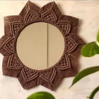 آیینه مکرومه|آینه|مشهد, الهیه|دیوار