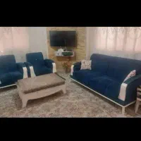 فروش فوری مبل و میز وسط به همراه عسلی|مبلمان خانگی و میز عسلی|شلمان, |دیوار