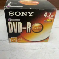 بسته ده عددی DVD قاب دار برند SONY