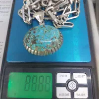 گردنبند نقره فیروزه قدیمی،انگشتر وان یکاد قدیمی|جواهرات|لواسان, |دیوار