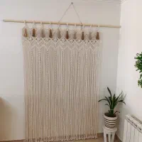 پرده مکرومه همکاری با دیزاینر ها و پرده سرا