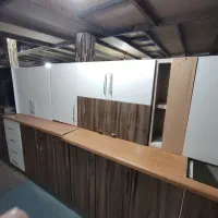 بدنه فلز درب های گلس کابینت دست 2