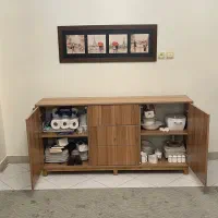 فروش ست کنسول و جا کفشی چوبی|جاکفشی، کمد، دراور|کرج, گلشهر|دیوار