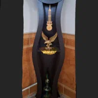 ساعت ایستاده طرح چوب