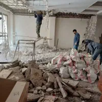 تخریب ساختمان کلی و جزئی با بهترین ابزار و اکیب