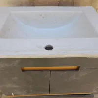 سنگ روشویی ۲ عدد با میز پی وی سی