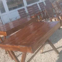 انواع مدل های میز نهار خوری چوب روس ضمانتی|میز و صندلی غذاخوری|میان جلگه, |دیوار