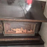 بخاری شومینه چدن دو شعله مهیا گاز
