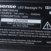 تلویزیون ۵۵ اینچ هایسنس پنل ضربه خورده|تلویزیون و پروژکتور|بوشهر, |دیوار