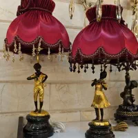 آباژور رومیزی لیلی و مجنون برنزی