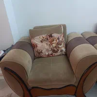 مبل ۷ نفره به سه عدد عسلی مشکی|مبلمان خانگی و میز عسلی|ری, علایین|دیوار