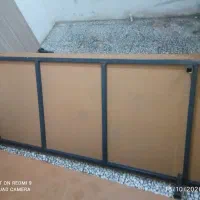 کفی تخت دونفره با کلاف فلزی