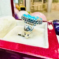 انگشتر فوق لوکس سنگ فیروزه رگه طلایی معدنی نیشابور|بدلیجات|تبریز, |دیوار