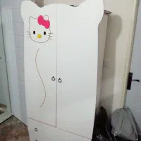 تخت، کمد، ویترین بچه طرح کیتی|تخت و سرویس خواب|محمدشهر, همایون ویلا|دیوار