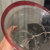 یک جفت چراغ لعل پایهٔ برنجی ،لبهقرمز اصل|کلکسیون اشیاء عتیقه|سنندج, |دیوار