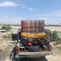 سم پاشی باغ و باغچه با دستگاه صنعتی