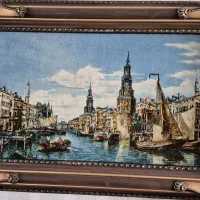 تابلو فرش طرح ونیز|تابلو فرش|تهران, شکوفه|دیوار