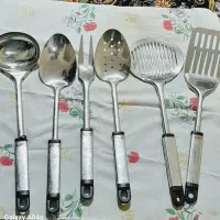 ست ۶ تیکه کف گیر ملاقه استیل