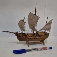 کشتی بادبانی دکوری چوبی