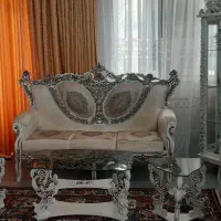 فروش مبلمان هفت نفره،بوفه و ساعت دیواری