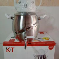 کتری قوری ایرانی کف چدن کی تی 6 لیتر آکبند
