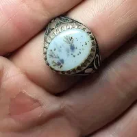 انگشتر ها و گردنبند نقره بسیار زیبا با سنگ طبیعی