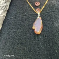 گردنبنده سنگ زندهقیمت با زنجیر ۲۰۰هزارتمن|بدلیجات|یاسوج, |دیوار