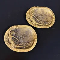 جفت زیر سیگاری برنزی