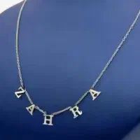 گردنبند اسم رنگ استیل