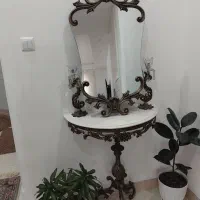 آینه و شعمدان|بوفه، ویترین، کنسول|رشت, لاکانی|دیوار