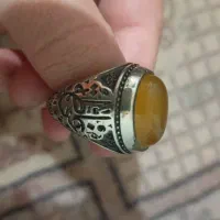 انگشتر عقیق شرف شمس حکاکی شده آماده.. دومی سیترین|جواهرات|شیراز, شهرک گلدشت حافظ‎|دیوار