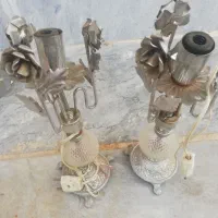 فروش یک جفت گلدسته نقره ای