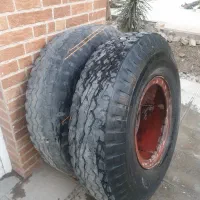 یک جفت رینگ سه تیکه20-12 بهمراه لاستیک روکشدار
