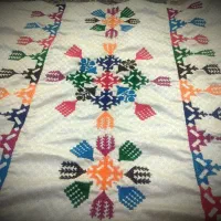 دو متکا هشت کمری لوله ایی تمام پوش یک تشک