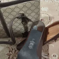 کیف کفش ست شیک فقط یکبار پوشیده شده|کیف، کفش، کمربند|ری, علایین|دیوار