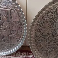 یک جفت مجمع مسی قلمزنی
