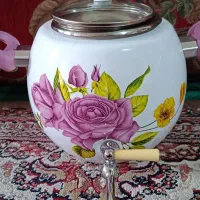 سماور رو گازی و بشقاب