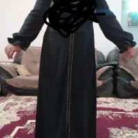 مانتو بلند جنس مشکی خوب