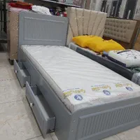 تخت اسپرت جوان کد ۵۴۶ با ۲عدکشوریلی باکفی ملامینه|تشک تختخواب|زنجان, |دیوار