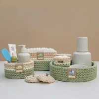 سبد تریکو بافی|صنایع دستی و سایر لوازم تزئینی|بافت, |دیوار