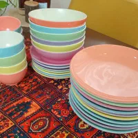 سرویس بشقاب وپیش دستی وکاسه وخورشت خوری سرامیکی