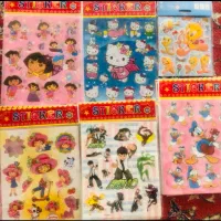 برچسب استیکر کودک،پوشه رنگی، پرگار، دفتر، جا قلمی